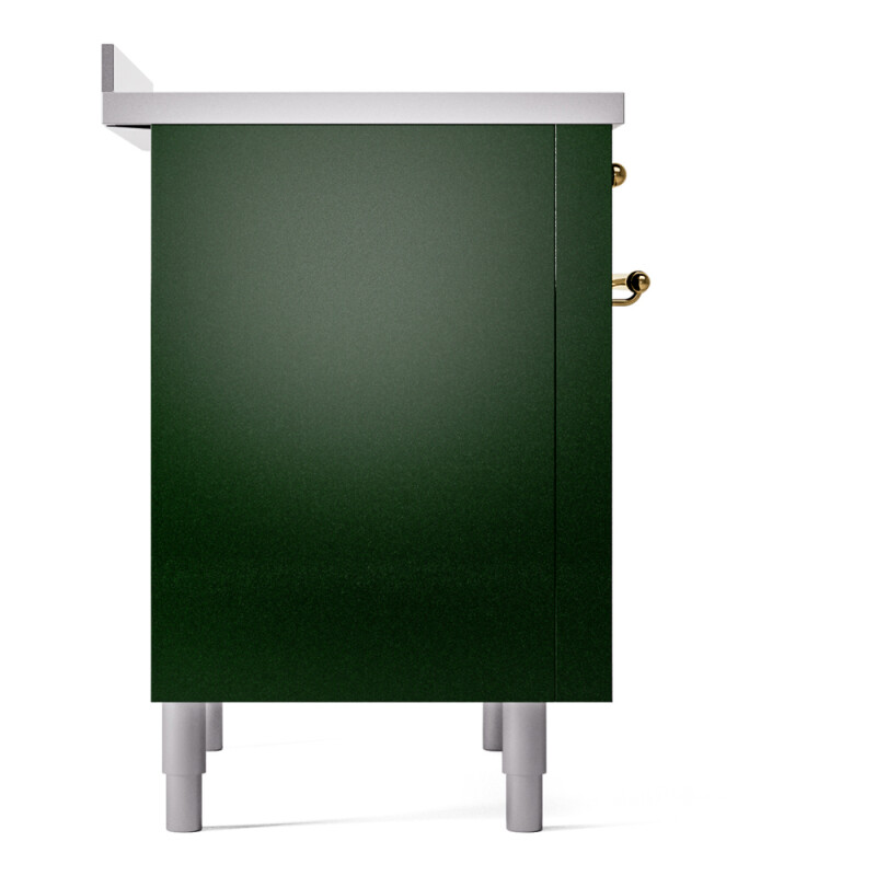 Nostalgie II 36 UPI366NMPEGG Freestanding Electric Range Range with Induction Single Oven with Triple Glass Door with Brass knobs UPI366NMPEGG