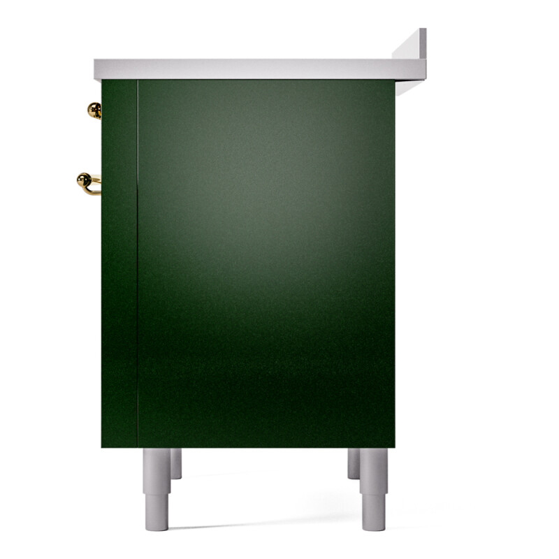 Nostalgie II 36 UPI366NMPEGG Freestanding Electric Range Range with Induction Single Oven with Triple Glass Door with Brass knobs UPI366NMPEGG