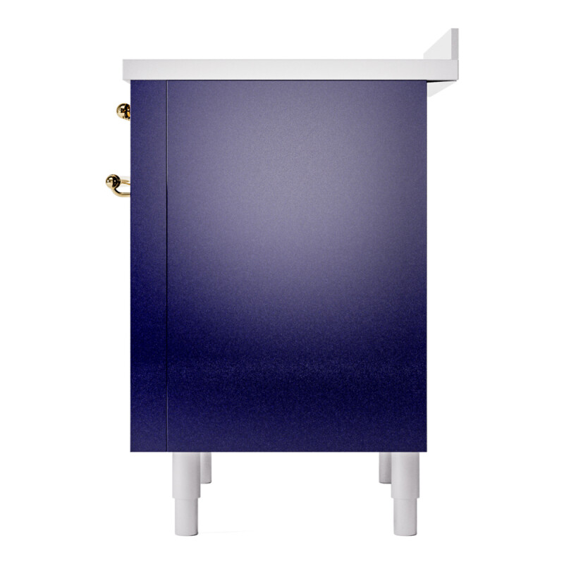 Nostalgie II 36 UPI366NMPMBG Freestanding Electric Range Range with Induction Single Oven with Triple Glass Door with Brass knobs UPI366NMPMBG