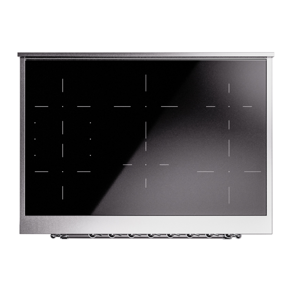 Nostalgie II Series 36 inch Freestanding Electric Induction Range with 6 Elements, Smoothtop Cooktop, 3.5 cu. ft. Total Oven Capacity, Convection Oven, Storage Drawer, with Chrome Trim UPI366NMPSSC
