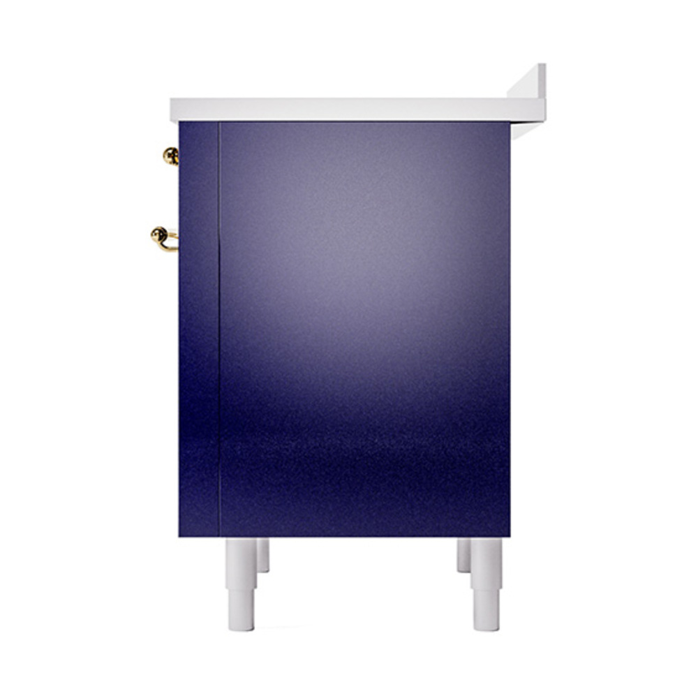 Nostalgie II 36 UPI366QNMPMGG Freestanding Electric Range Range with Induction Single Oven with Solid Door with Brass knobs UPI366QNMPMGG