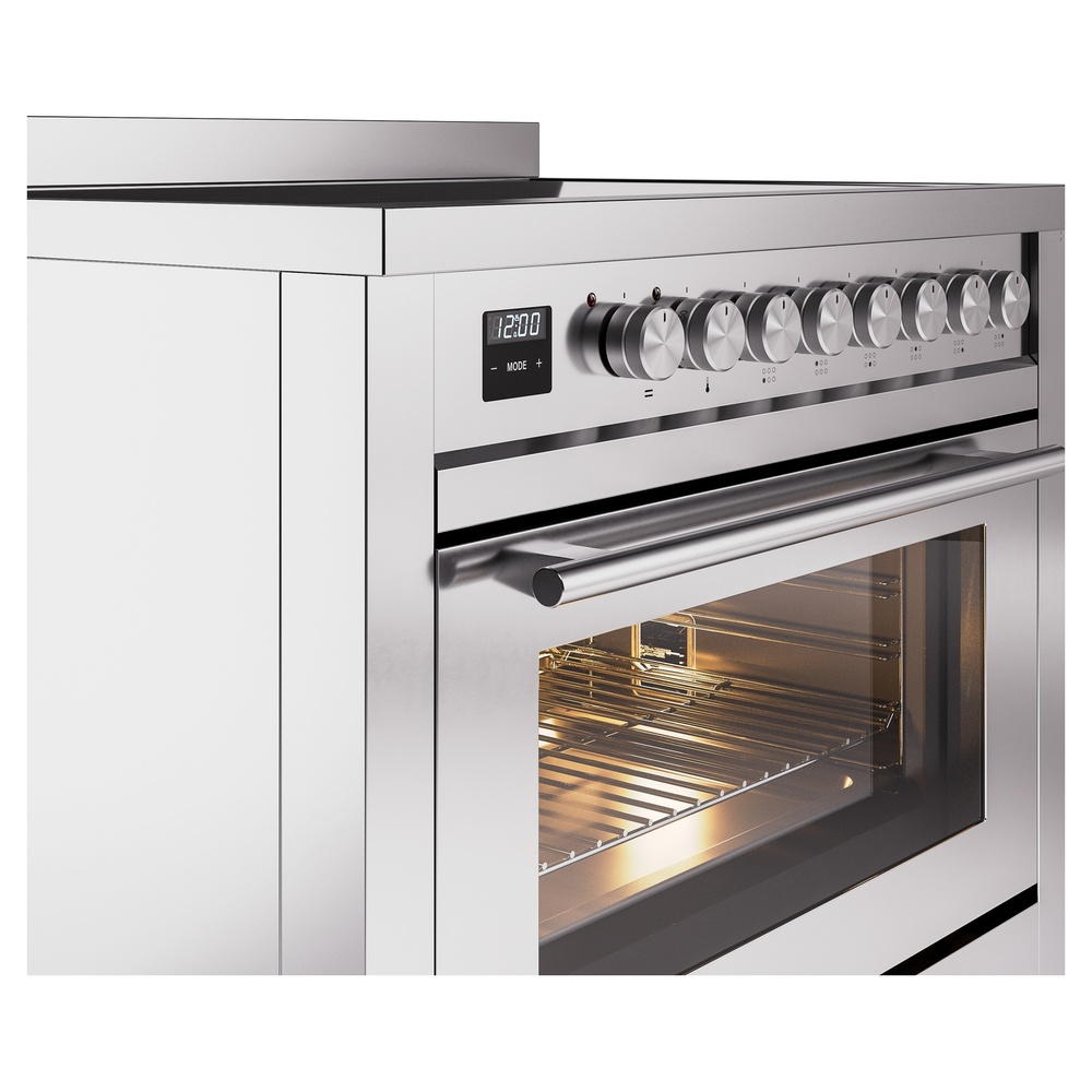 Professional Plus II 36 UPI366WMPSS Freestanding Electric Range Range with Induction Single Oven with Triple Glass Door UPI366WMPSS