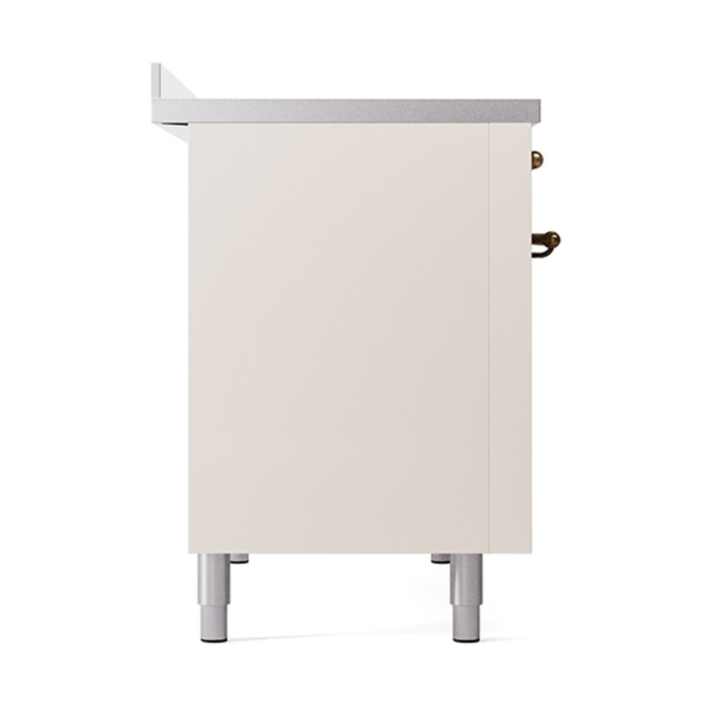 Nostalgie II 48 UPI486NMPAWB Freestanding Electric Range Range with Induction Double Oven with Triple Glass Door with Bronze knobs UPI486NMPAWB