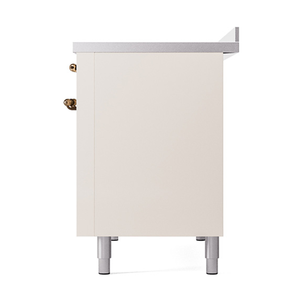 Nostalgie II 48 UPI486NMPAWB Freestanding Electric Range Range with Induction Double Oven with Triple Glass Door with Bronze knobs UPI486NMPAWB