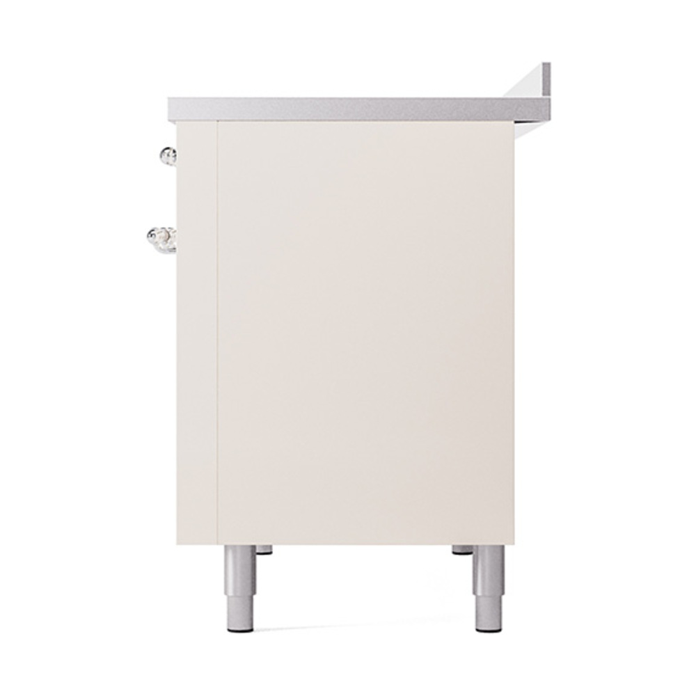 Nostalgie II 48 UPI486NMPAWC Freestanding Electric Range Range with Induction Double Oven with Triple Glass Door with Chrome knobs UPI486NMPAWC