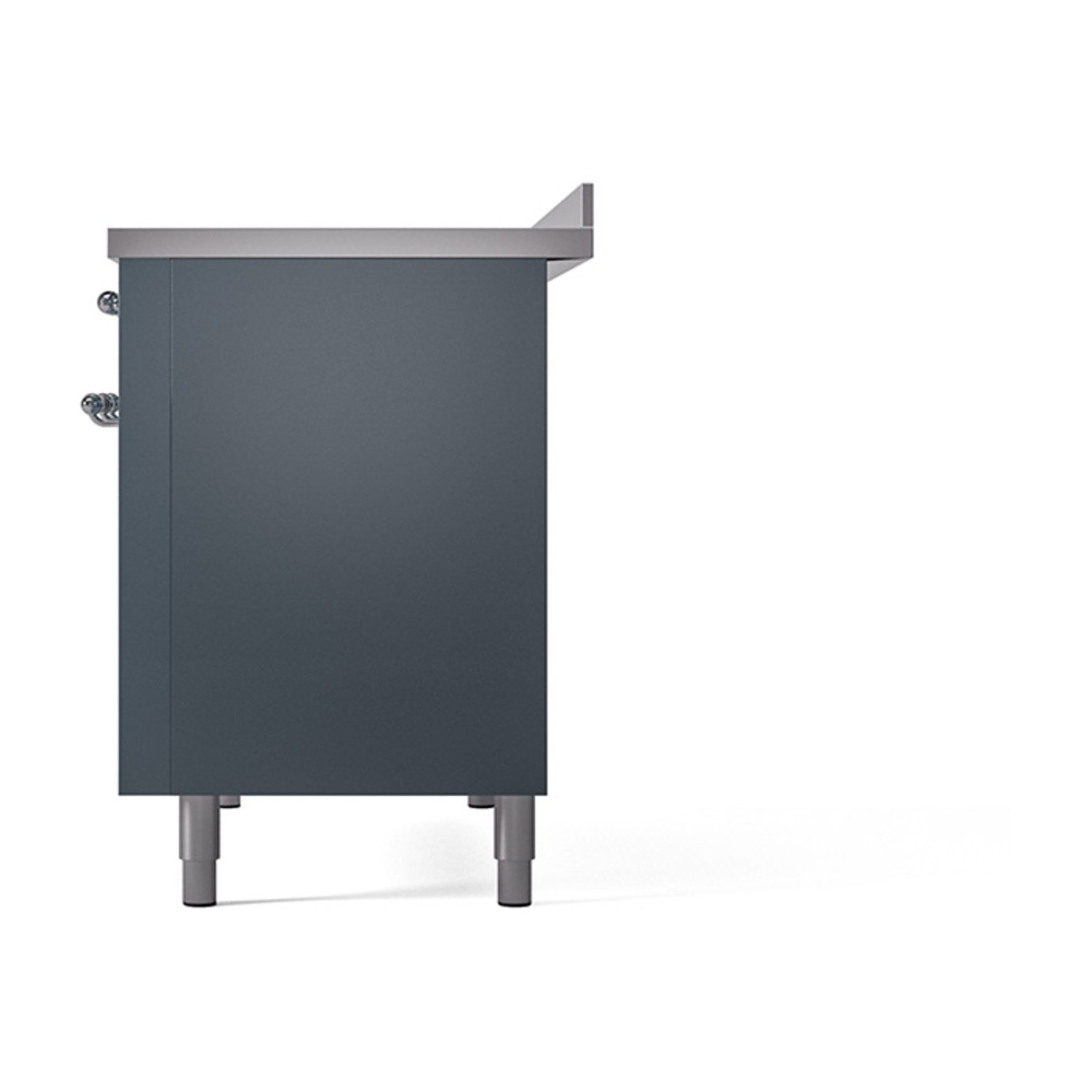 Nostalgie II 48 UPI486NMPBGC Freestanding Electric Range Range with Induction Double Oven with Triple Glass Door with Chrome knobs UPI486NMPBGC