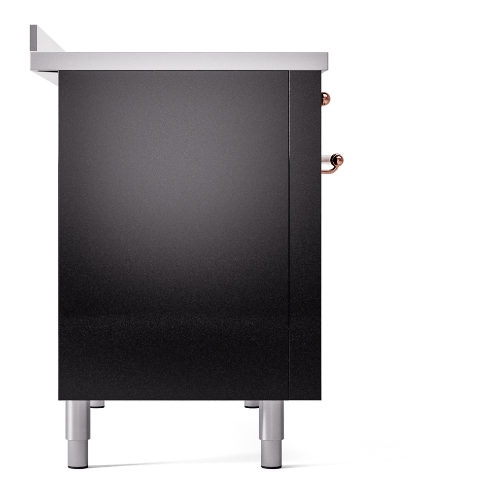 Nostalgie II 48 UPI486NMPBKP Freestanding Electric Range Range with Induction Double Oven with Triple Glass Door with Copper knobs UPI486NMPBKP