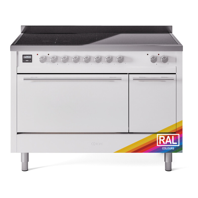 Professional Plus II 48 UPI486QMPRA Freestanding Electric Range Range with Induction Double Oven with Solid Door with Stainless Steel knobs UPI486QMPRA
