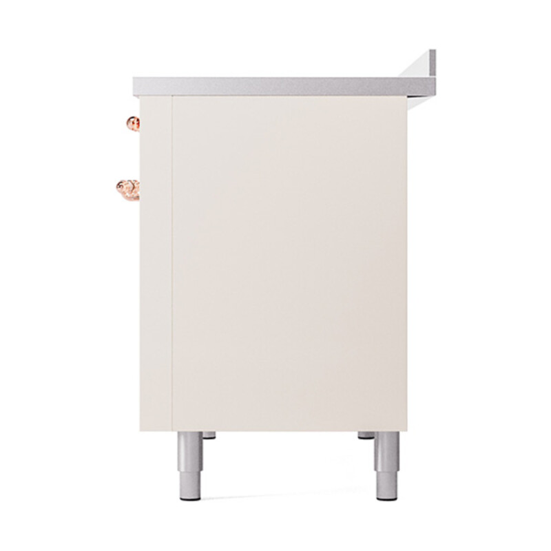 Nostalgie II 48 UPI486QNMPAWP Freestanding Electric Range Range with Induction Double Oven with Solid Door with Copper knobs UPI486QNMPAWP