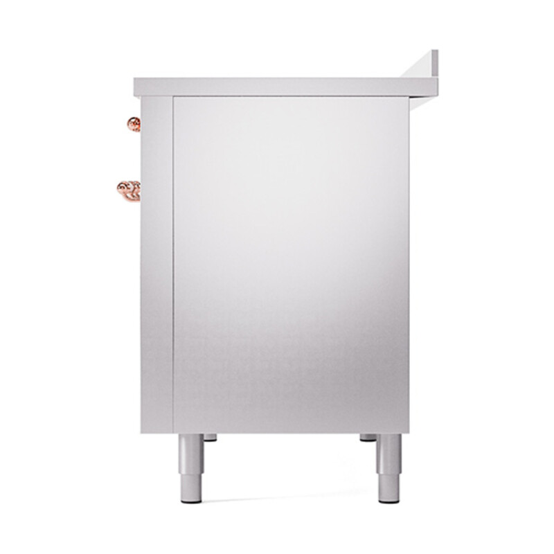 Nostalgie II 48 UPI486QNMPSSP Freestanding Electric Range Range with Induction Double Oven with Solid Door with Copper knobs UPI486QNMPSSP