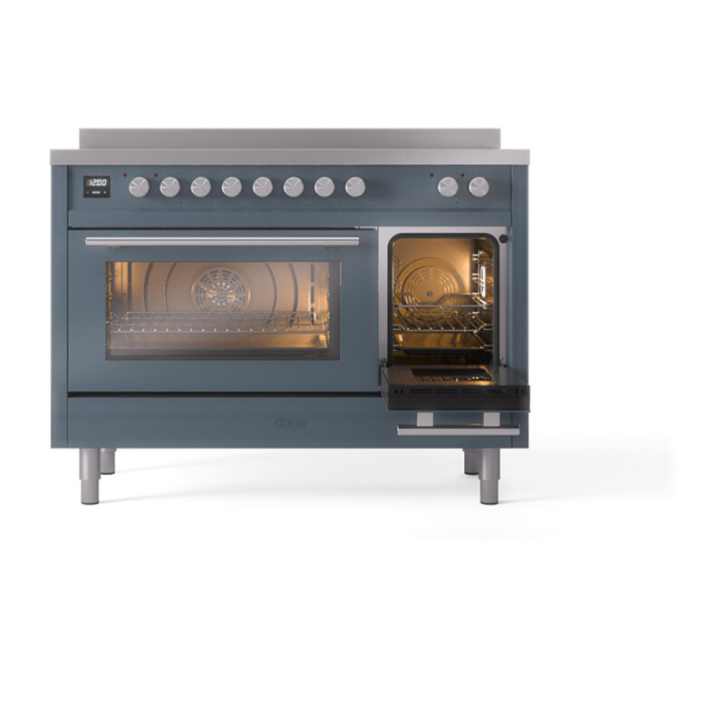Professional Plus II 48 UPI486WMPBG Freestanding Electric Range Range with Induction Double Oven with Triple Glass Door with Stainless Steel knobs UPI486WMPBG