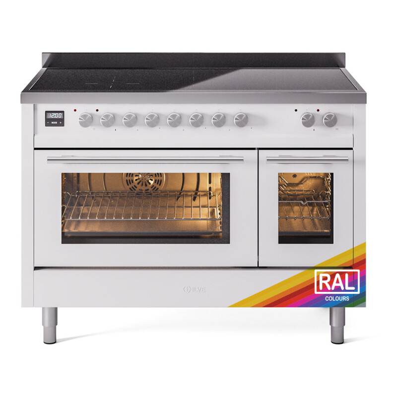 Professional Plus II 48 UPI486WMPRA Freestanding Electric Range Range with Induction Double Oven with Triple Glass Door with Stainless Steel knobs UPI486WMPRA