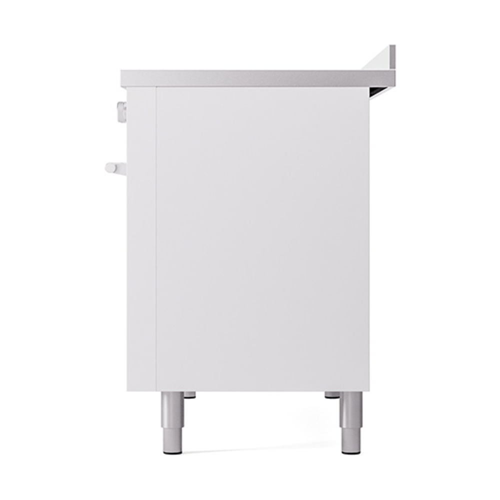 Professional Plus II 48 UPI486WMPWH Freestanding Electric Range Range with Induction Double Oven with Triple Glass Door with Stainless Steel knobs UPI486WMPWH