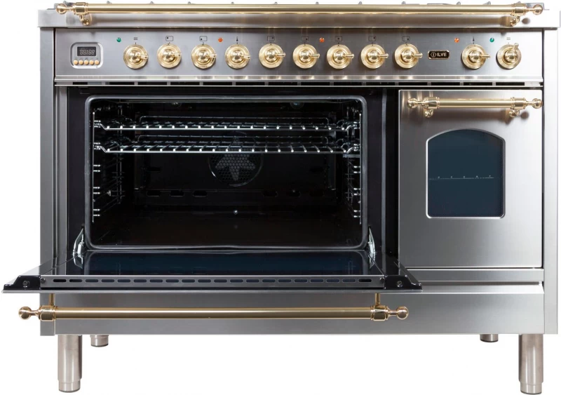 Nostalgie Series 48" Dual Fuel Liquid Propane Freestanding Range UPN120FDMPILP