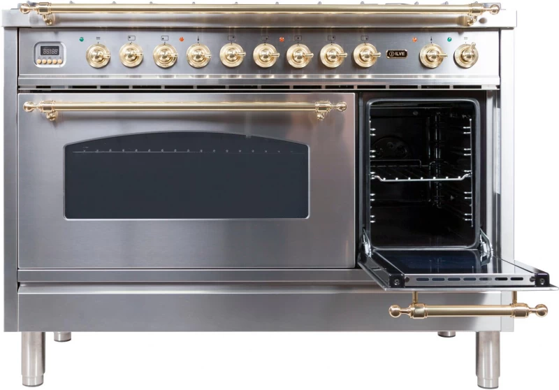Nostalgie Series 48" Dual Fuel Liquid Propane Freestanding Range UPN120FDMPILP
