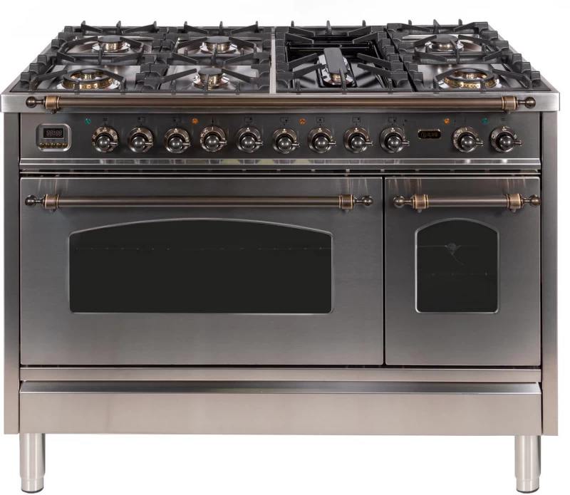 Nostalgie Series 48" Dual Fuel Natural Gas Freestanding Range UPN120FDMPIY