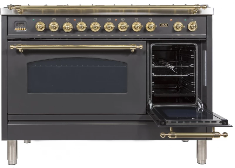 Nostalgie Series 48" Dual Fuel Liquid Propane Freestanding Range UPN120FDMPMLP