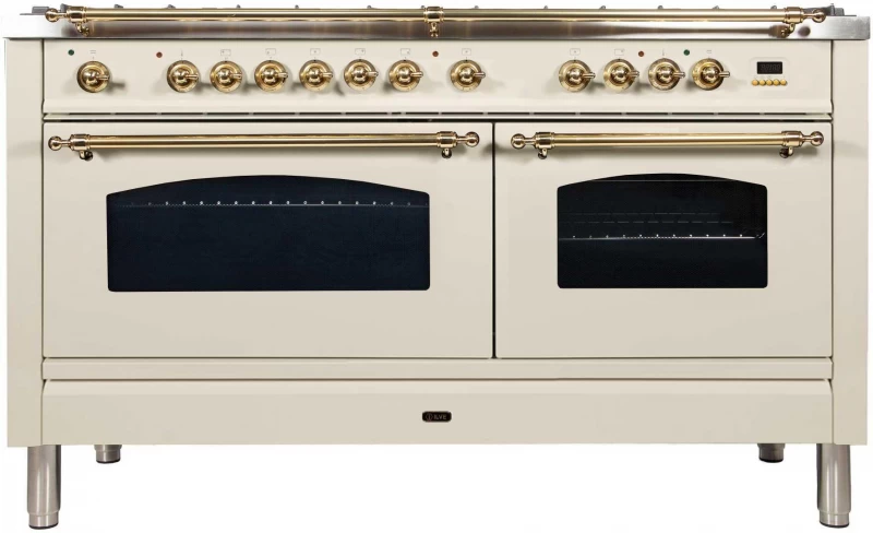 Nostalgie Series 60" Dual Fuel Natural Gas Freestanding Range UPN150FDMPB