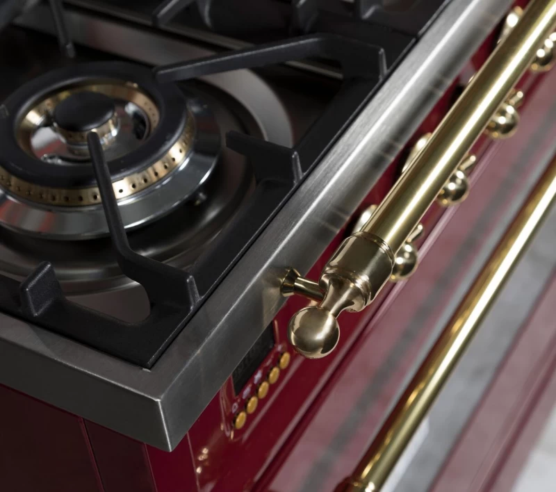 Nostalgie Series 60" Dual Fuel Natural Gas Freestanding Range UPN150FDMPRB