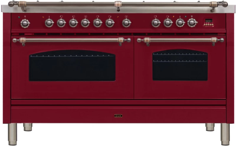 Nostalgie Series 60" Dual Fuel Natural Gas Freestanding Range UPN150FDMPRBY