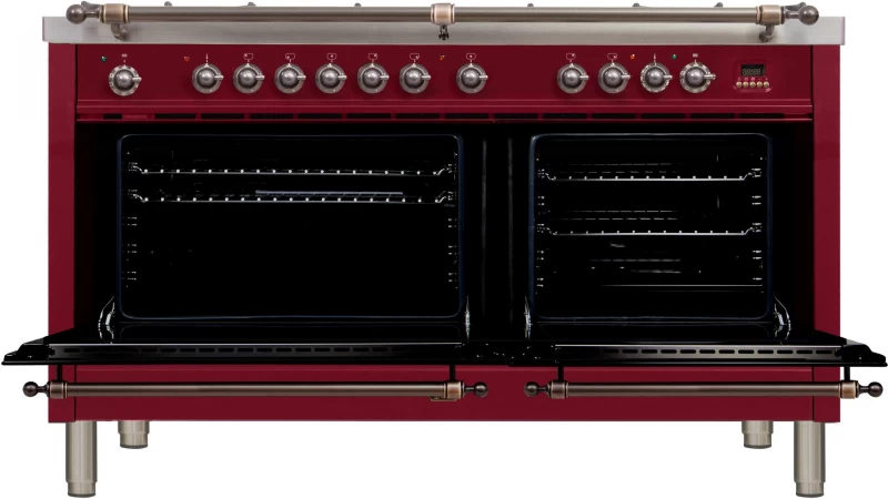 Nostalgie Series 60" Dual Fuel Natural Gas Freestanding Range UPN150FDMPRBY