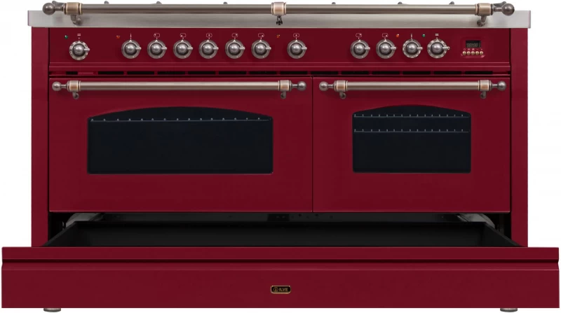 Nostalgie Series 60" Dual Fuel Natural Gas Freestanding Range UPN150FDMPRBY