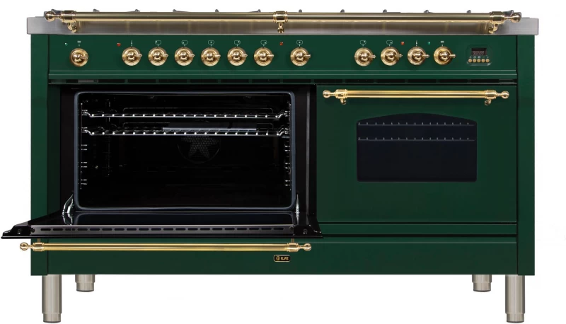 Nostalgie Series 60" Dual Fuel Natural Gas Freestanding Range UPN150FDMPVS