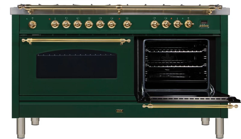 Nostalgie Series 60" Dual Fuel Natural Gas Freestanding Range UPN150FDMPVS