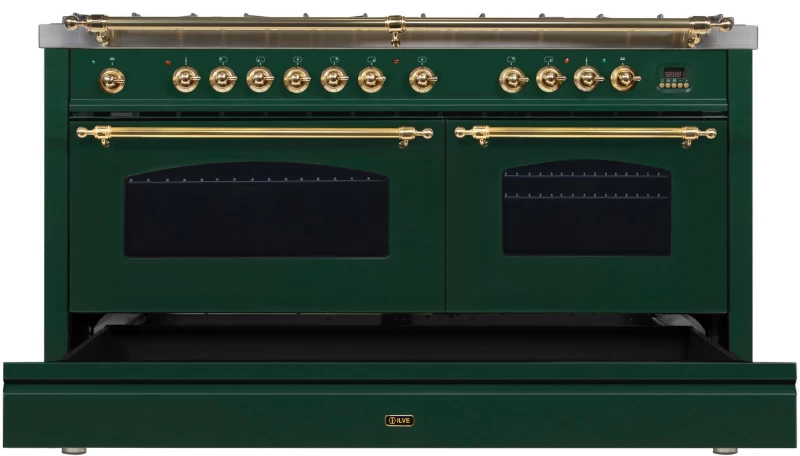 Nostalgie Series 60" Dual Fuel Natural Gas Freestanding Range UPN150FDMPVS