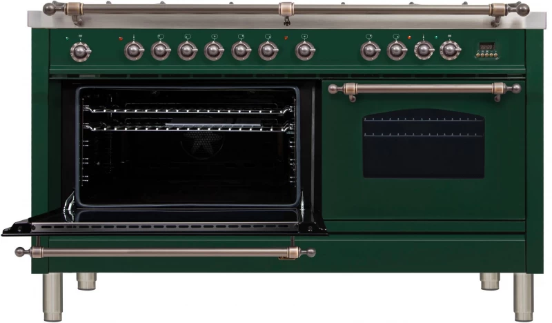 Nostalgie Series 60" Dual Fuel Natural Gas Freestanding Range UPN150FDMPVSY