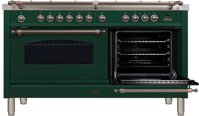 Nostalgie Series 60" Dual Fuel Natural Gas Freestanding Range UPN150FDMPVSY