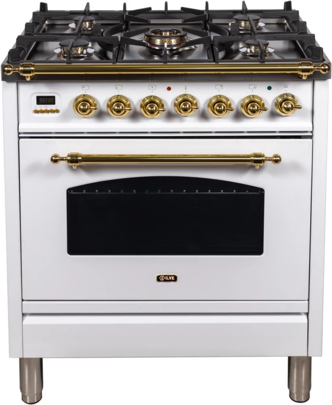 Nostalgie Series 30" Dual Fuel Natural Gas Freestanding Range UPN76DMPB
