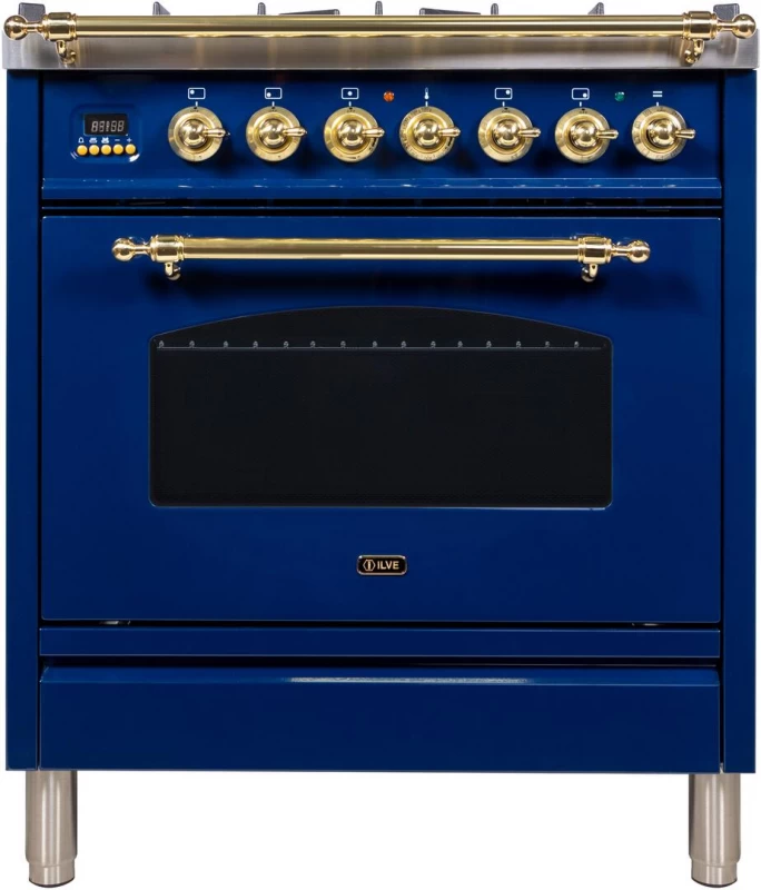 Nostalgie Series 30" Dual Fuel Natural Gas Freestanding Range UPN76DMPBL
