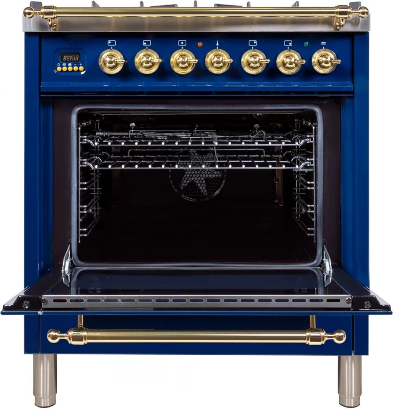 Nostalgie Series 30" Dual Fuel Natural Gas Freestanding Range UPN76DMPBL