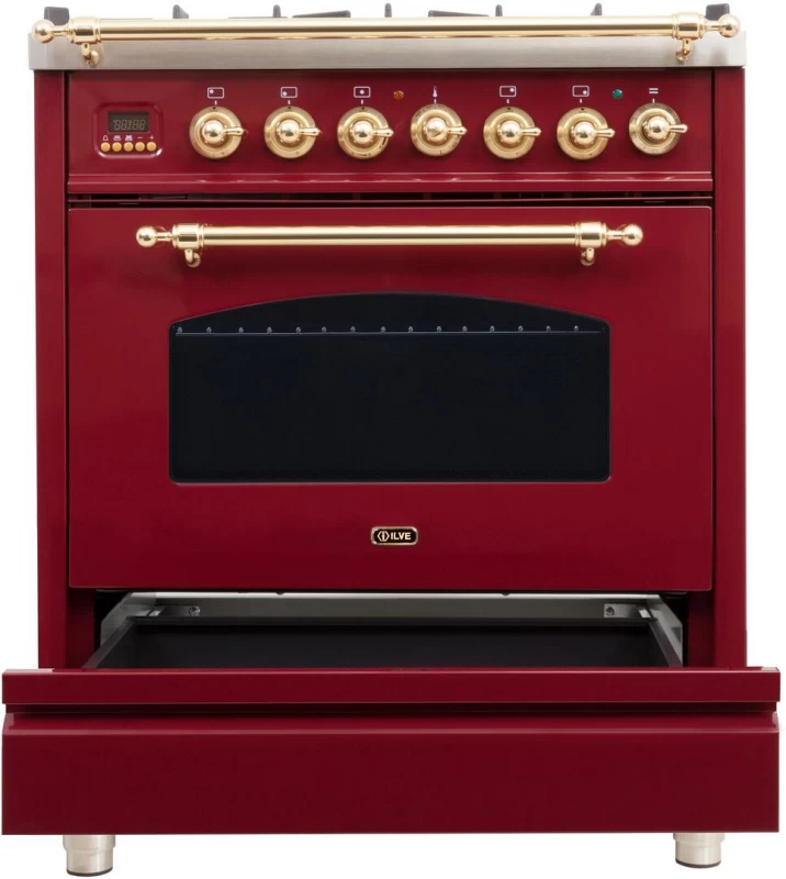Nostalgie Series 30" Dual Fuel Natural Gas Freestanding Range UPN76DMPRB
