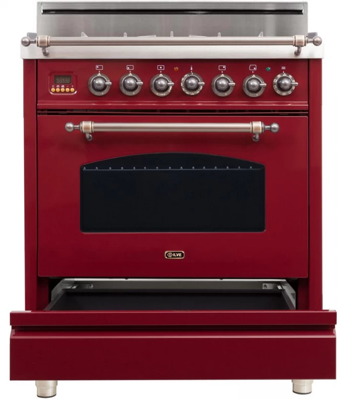 Nostalgie Series 30" Liquid Propane Freestanding Range UPN76DVGGRBYLP