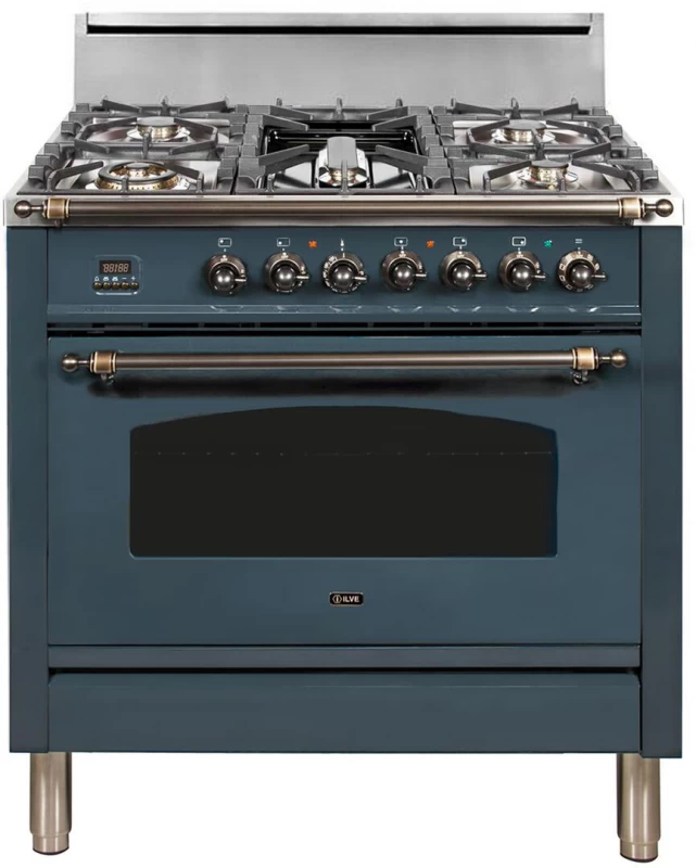 Nostalgie Series 36" Liquid Propane Freestanding Range UPN90FDVGGNYLP
