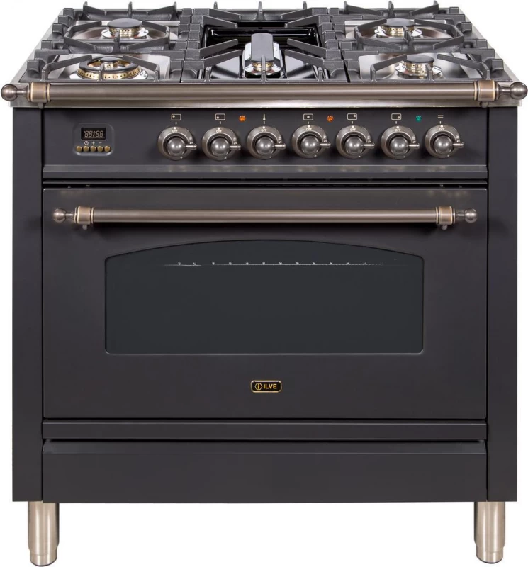 Nostalgie Series 36" Liquid Propane Freestanding Range UPN90FDVGGMYLP