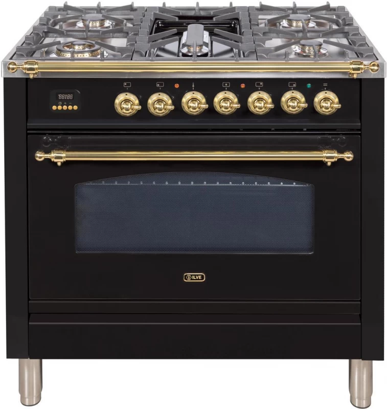 Nostalgie Series 36" Liquid Propane Freestanding Range UPN90FDVGGNLP