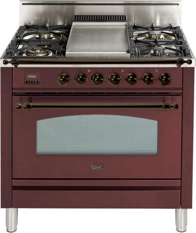 Nostalgie Series 36" Natural Gas Freestanding Range UPN90FDVGGBY