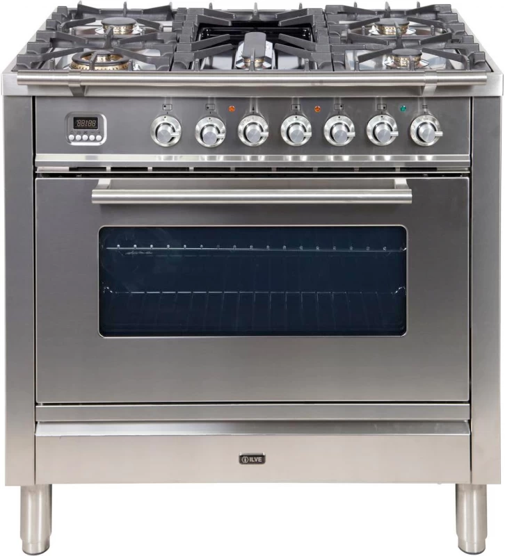 Professional Plus Series 36" Dual Fuel Natural Gas Freestanding Range UPW90FDMPI