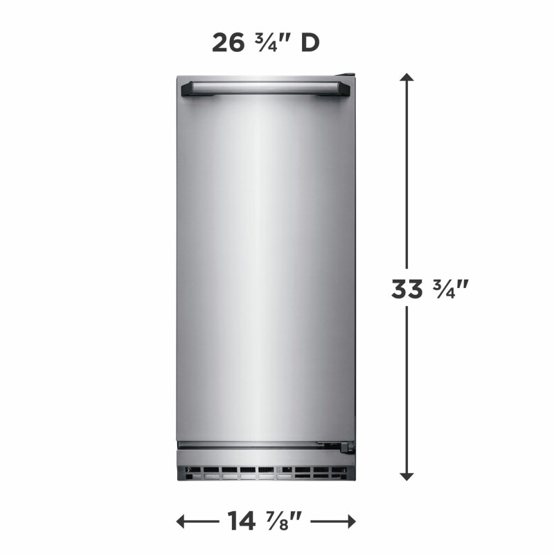 15" Ice Maker with Right Hinge Door UR15IM20RS