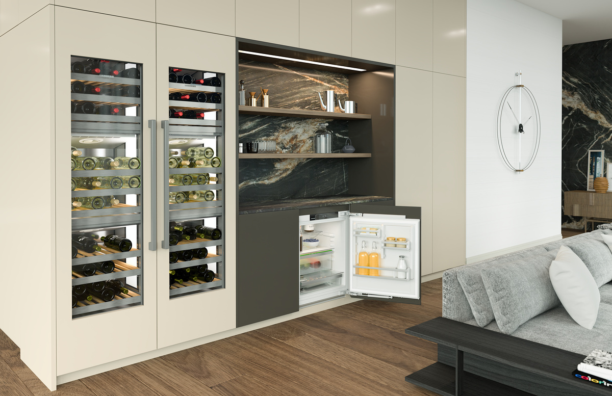 Fridge suitable for undercounter installation with EasyFresh, Right Hinged UR3650