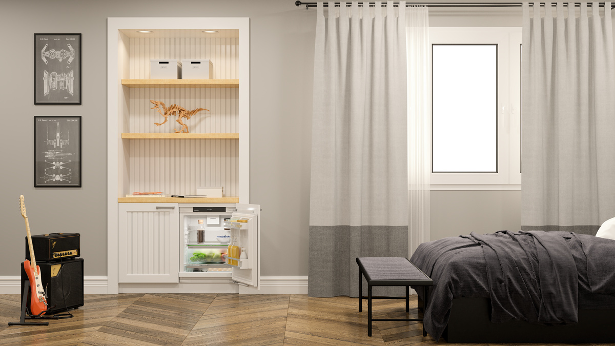 Fridge suitable for undercounter installation with EasyFresh, Right Hinged UR3650