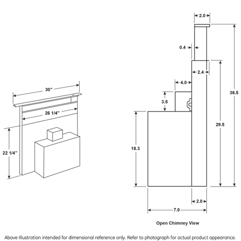 Universal 30" Telescopic Downdraft System UVD6301DPBB