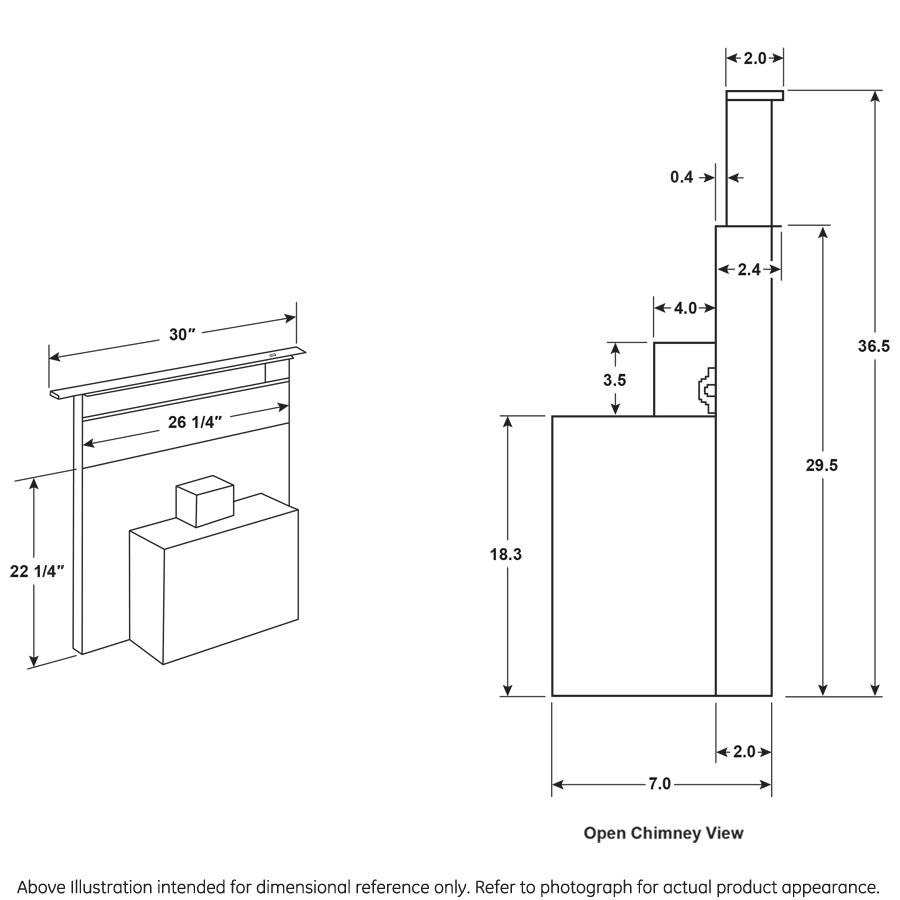 Universal 30" Telescopic Downdraft System UVD6301DPBB