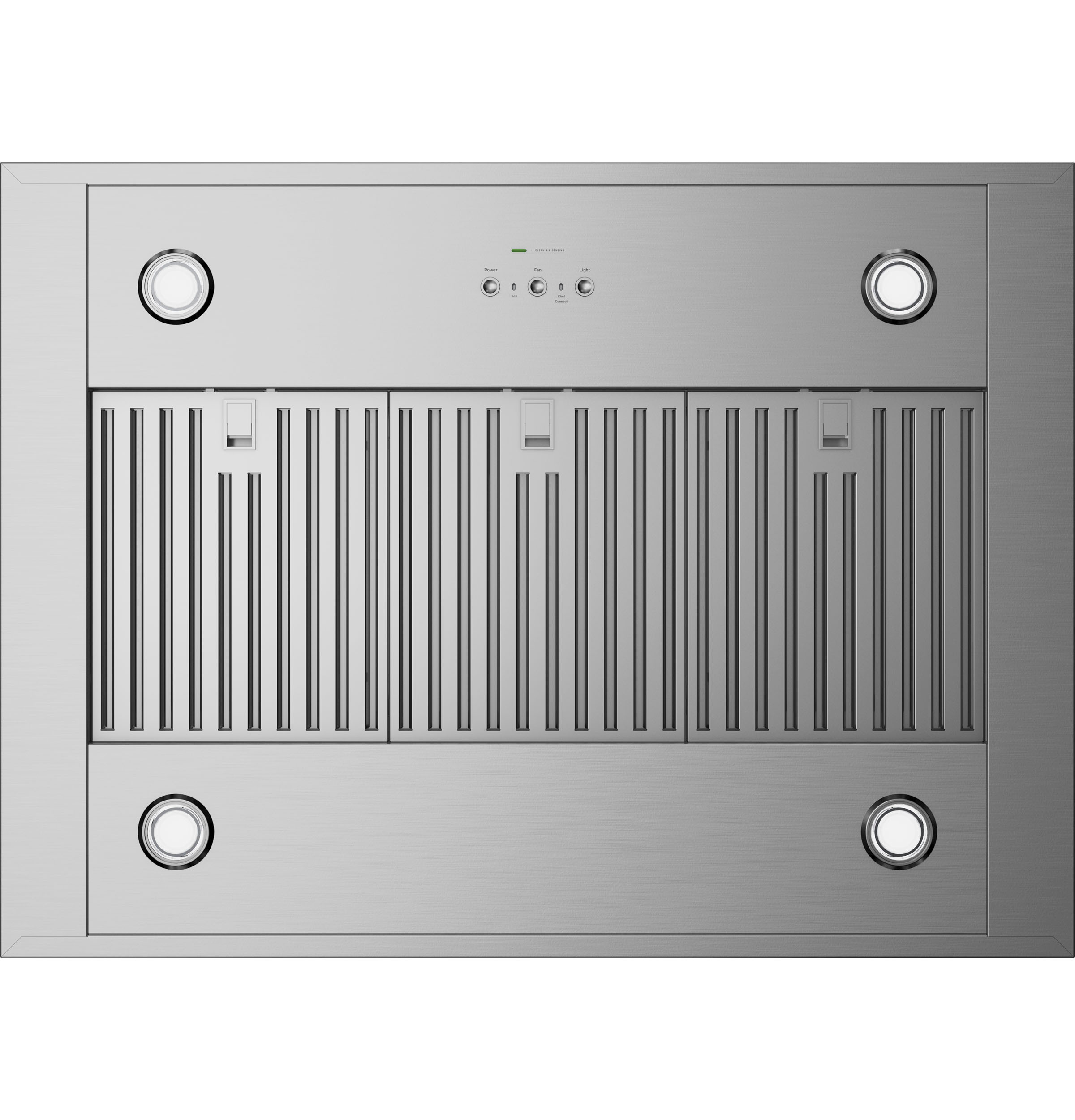 36" Designer Island-Mount Chimney Vent Hood with Clean Air Sensors UVI1036SRSS