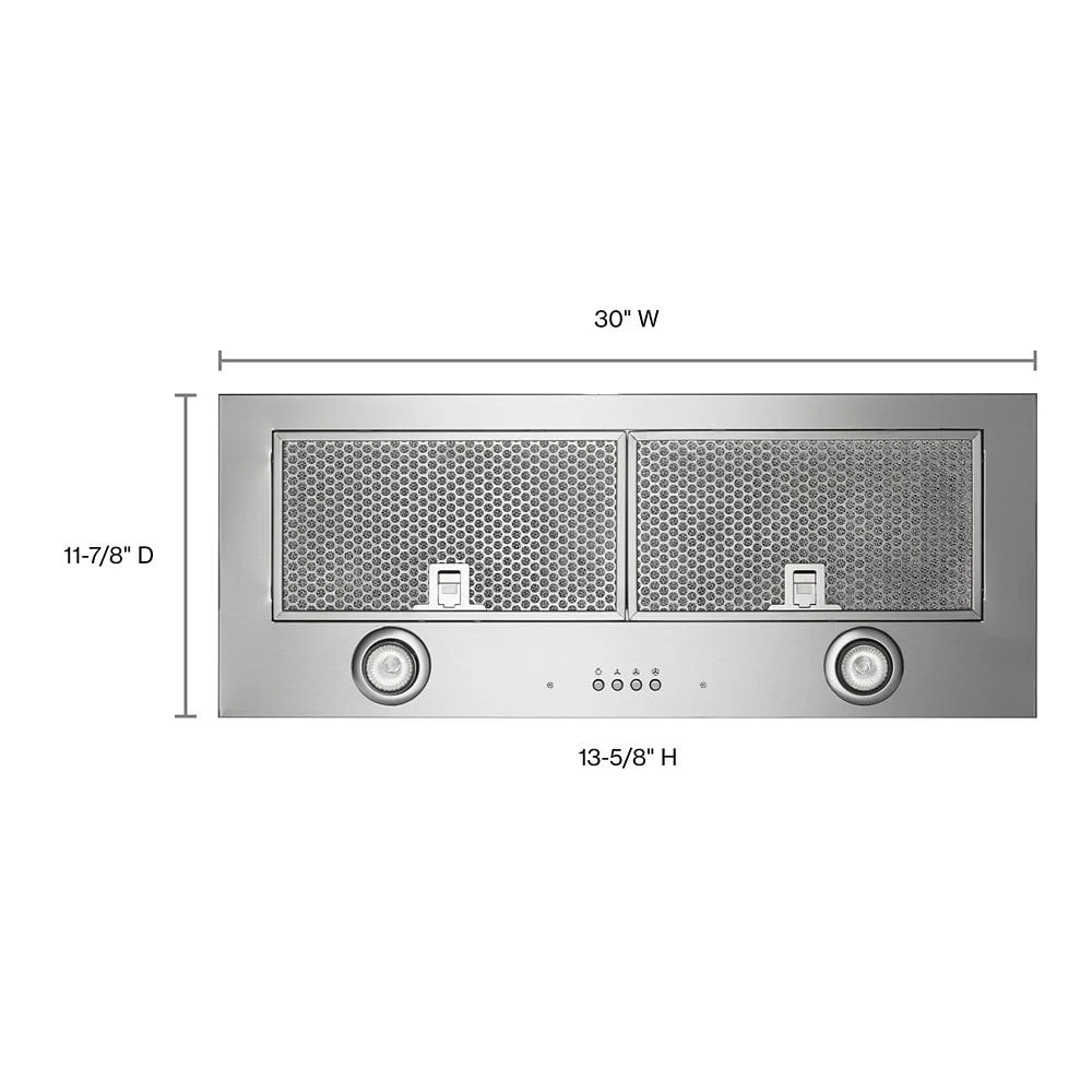 30" 400 CFM Motor Class Custom Hood Liner UVL5430JSS