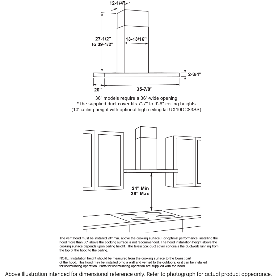 Universal T-Shaped Hood UVW8366SLSS