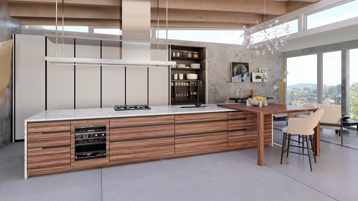 Wine fridge suitable for undercounter installation for wine tempering, Right Hinged UW3710